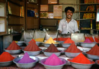  Alberto RODRIGUEZ - 'Vendedor de tintes'. Mysore. India