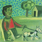  Antonio SANTOS - 'Paseando al perro (II)''